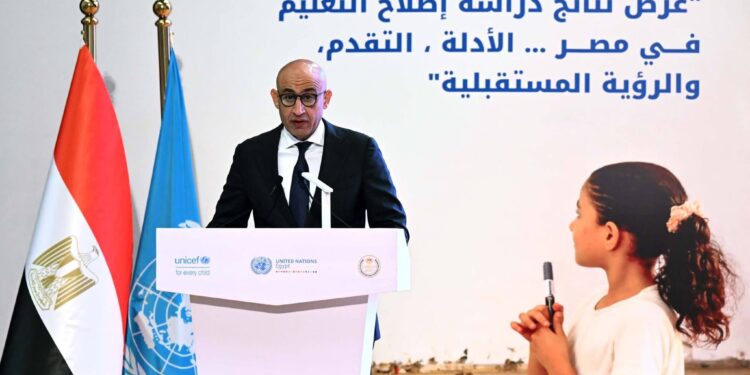 تنظمه وزارة التربية والتعليم بالتعاون مع منظمة “اليونيسف”:رئيس الوزراء يشارك في فعاليات مؤتمر “استشراف مستقبل مصر في التعليم”