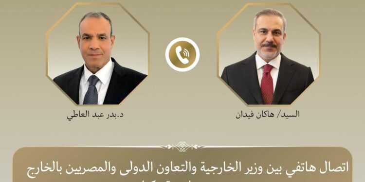 وزير الخارجية يبحث هاتفياً مع نظيره التركي جهود خفض التصعيد الإقليمي