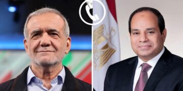 تلقى السيد الرئيس عبد الفتاح السيسي، اليوم، اتصالاً هاتفياً من الرئيس الإيراني مسعود بزشكيان.