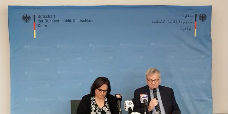 سفير ألمانيا بالقاهرة فى مؤتمر صحفى : تعاون استراتيجي متصاعد مع مصر في الطاقة والتعليم