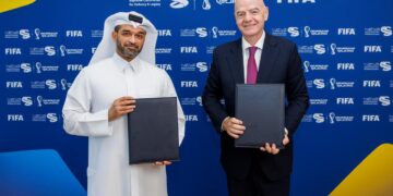 مشاركة كوادر اللجنة العليا للمشاريع والارث في تنظيم كأس العالم FIFA 2026