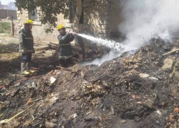 السيطرة على حريق بجوار موقف «منوف – عبود» بالمنوفية دون وقوع إصابات