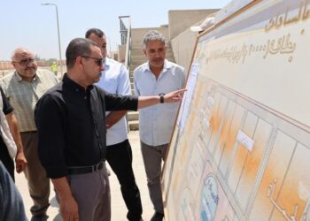 محافظ المنوفية يتفقد مشروع محطة معالجة صرف صحى كفر داود – الخطاطبة