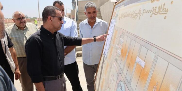 محافظ المنوفية يتفقد مشروع محطة معالجة صرف صحى كفر داود – الخطاطبة