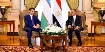 وزير الخارجية المصرى يعقد جلسة مباحثات موسعة مع نظيره الاوزبكى خلال زيارته للقاهرة