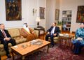 خلال لقائه وزير الخارجية المصري:رئيس البرلمان العربي يشيد بدور مصر بقيادة الرئيس عبد الفتاح السيسي في دعم العمل العربي المشترك ويثمن دعمها المستمر للبرلمان العربي