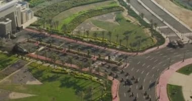 المدفعية تطلق طلقات نارية ترحيبا بوصول الرئيس السيسي لمقر القيادة الاستراتيجية