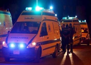 مصرع شخصان فى حادث تصادم بين دراجة نارية وسيارة سوزوكي بطريق الدير بدائرة مركز شبين القناطر