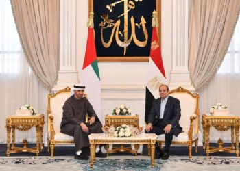 الرئيسان المصري والإماراتي يبحثان تعزيز العلاقات الثنائية وتطورات القضايا الإقليمية والدولية.
