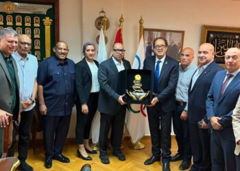 إدريس يستقبل براف.. واليوبيل الياقوتي يزين اللجنة الأولمبية المصرية