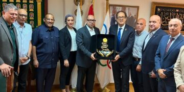 إدريس يستقبل براف.. واليوبيل الياقوتي يزين اللجنة الأولمبية المصرية