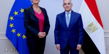 وزير العدل يستقبل رئيسة بعثة الإتحاد الأوروبي لدى جمهورية مصر العربية لتعزيز أطر الشراكة الإستراتيجية في قطاع العدالة
