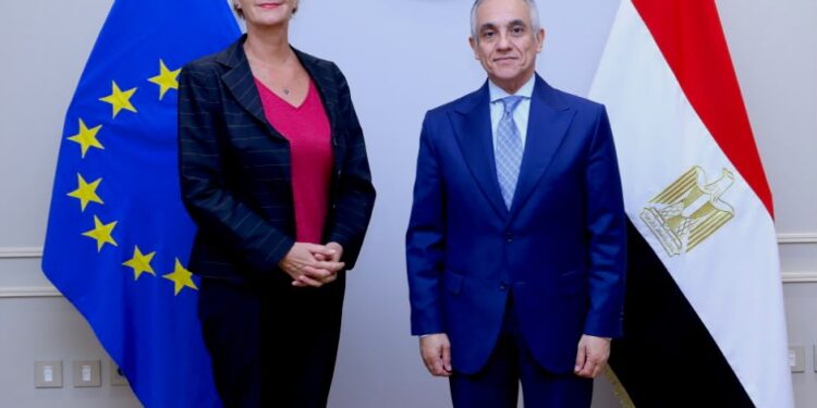 وزير العدل يستقبل رئيسة بعثة الإتحاد الأوروبي لدى جمهورية مصر العربية لتعزيز أطر الشراكة الإستراتيجية في قطاع العدالة