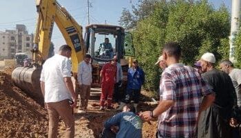 رئيس مدينة الشهداء: إصلاح انفجار خط المياه بالطريق الأسفلت بكفر عشما