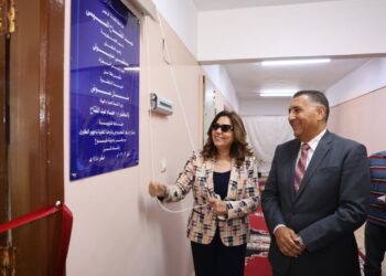 وزيرة التنمية المحلية والبيئة ومحافظ القليوبية يفتتحان المركز التكنولوجي الجديد بالوحدة المحلية بأجهور الكبرى بمركز طوخ