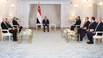 الرئيس السيسى يستقبل رئيس حكومة الوحدة الوطنية بدولة ليبيا
