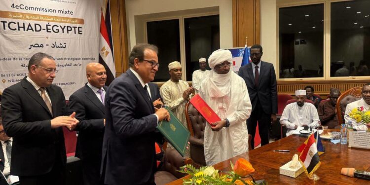 وزير الصحة يوقع مذكرة تفاهم مع نظيره التشادي لدعم القطاع الصحي في إطار أعمال الدورة الرابعة للجنة المصرية التشادية