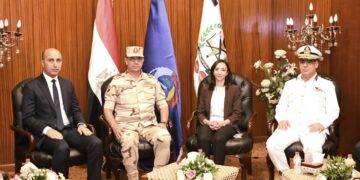 محافظ البحيره ورئيس جامعة دمنهور يشهدان فعاليات التدريب العملي المشترك لمجابهة الأزمات والكوارث صقر 171