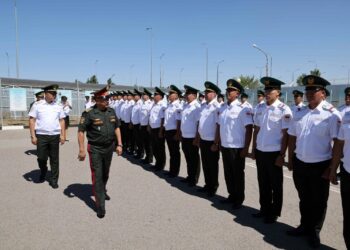 قيرغيستان : فحص جاهزية حرس الحدود قبل انطلاق قمة منظمة شنغهاي للتعاون وألعاب البدو