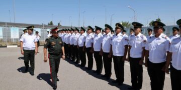 قيرغيستان : فحص جاهزية حرس الحدود قبل انطلاق قمة منظمة شنغهاي للتعاون وألعاب البدو