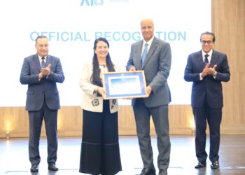 وزيرا الصحة والتعليم العالي والقائم بعمل وزير الثقافة يشهدان احتفالية جامعة العلمين الدولية بالحصول على اعتراف منظمة الصحة العالمية كأول جامعة معززة للصحة في مصر وإفريقيا