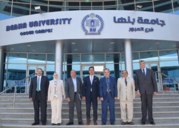 رئيس جامعة بنها يستقبل لجنة مجلس الجامعات الأهلية لمتابعة إنشاء الجامعة التكنولوجية بالعبور