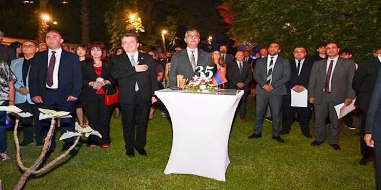 وزير التموين يشارك في احتفالية سفارة أرمينيا بالذكرى الـ35